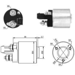 Interruptor magnético, motor de arranque MEAT & DORIA 46105