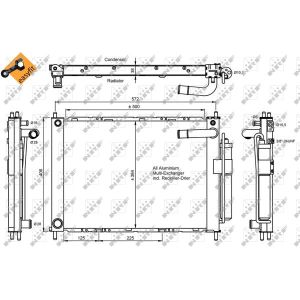 Kondensator, Klimaanlage EASY FIT NRF 350055