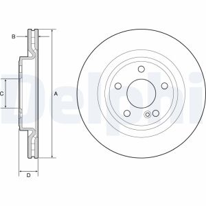 Disco de freno DELPHI BG4927C