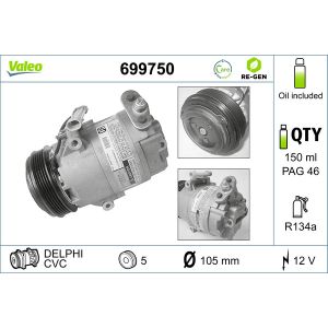 Compresseur de climatisation VALEO 699750