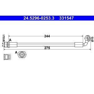Flexible de frein ATE 24.5296-0253.3