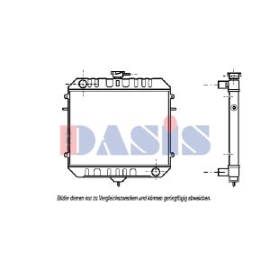 Radiador, arrefecimento do motor AKS DASIS 150037N