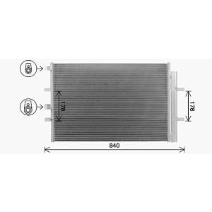 Condensador, sistema de ar condicionado AVA COOLING FD5675D