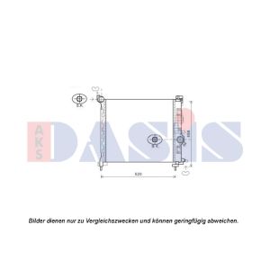Raffreddatore motore AKS DASIS 150107N