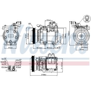 Klimakompressor NISSENS 89082