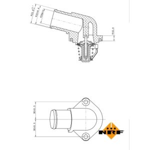 Termostato, liquido di raffreddamento EASY FIT NRF 725037