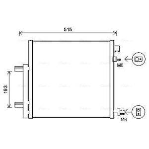 Condenseur (climatisation) AVA COOLING DWA5140D