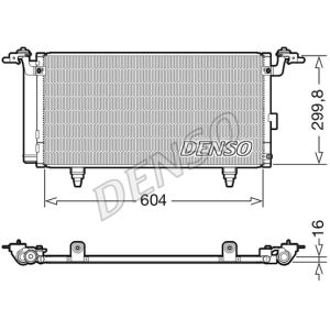 Condensatore, impianto di climatizzazione DENSO DCN36005