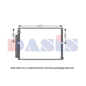 A/C-kondensor AKS DASIS 212087N