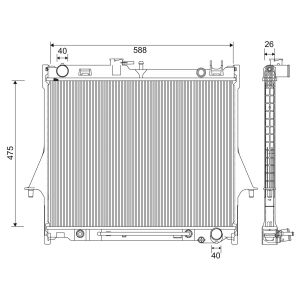 Radiateur moteur VALEO 701234