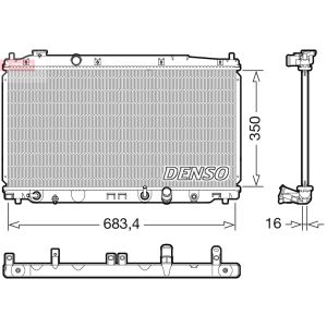 Arrefecedor do motor DENSO DRM40053