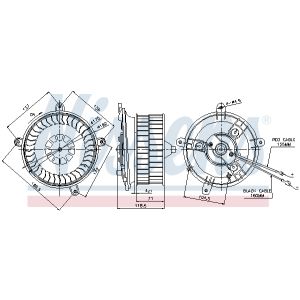 Ventilateur d'habitacle NISSENS 87041