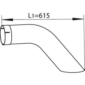 Uitlaatpijp DINEX 54667