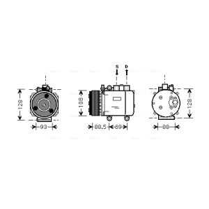 Compresor, aire acondicionado AVA COOLING FDAK174