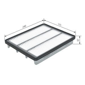 Luftfilter BOSCH FILTRY 1 457 433 580