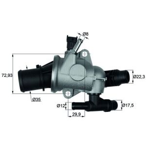 Thermostat (liquide de refroidissement) BEHR MAHLE TI 152 88