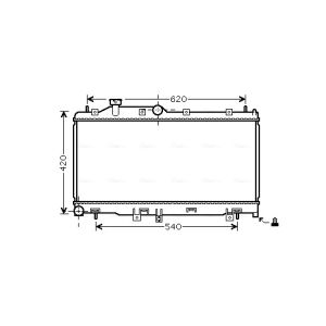 Arrefecedor do motor AVA COOLING SU2065