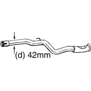 Reparatie pijp, katalysator BOSAL 889-159