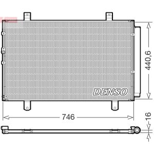 Condensador, sistema de ar condicionado DENSO DCN50127