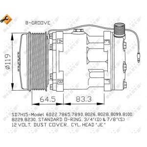 Compressor, airconditioning EASY FIT NRF 32142