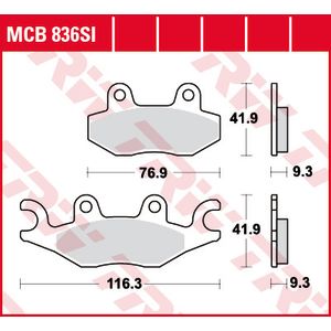 Bremsbelagsatz TRW MCB836SI
