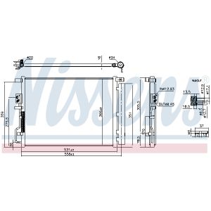 Condensator, airconditioning NISSENS NIS 941290