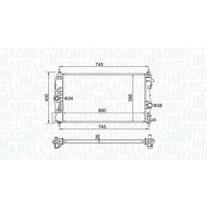 Arrefecedor do motor MAGNETI MARELLI 350213206500