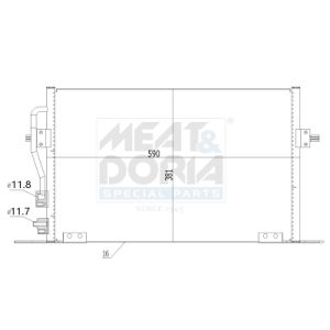 Condenseur (climatisation) MEAT & DORIA 991214