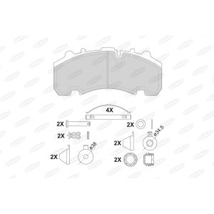 Remblok set, schijfrem BERAL BCV29263TK