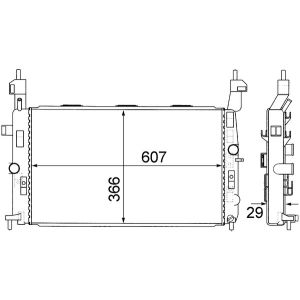 Arrefecedor do motor MAHLE CR 1498 000S