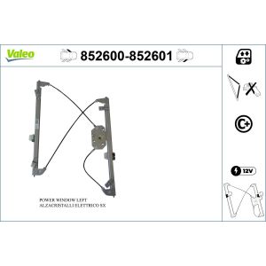Regulador de janelas VALEO 852600