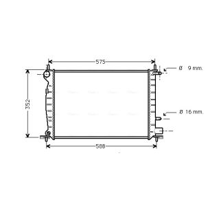 Arrefecedor do motor AVA COOLING FD2219