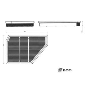 Filtro de ar FEBI BILSTEIN 196383