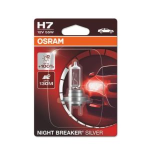 Lâmpada de halogéneo OSRAM H7 Night Breaker Silver 12V, 55W