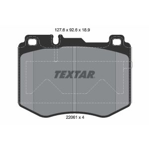 Bremsbelagsatz TEXTAR 2206101, Vorne