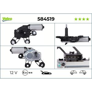 Motor, limpa para-brisas VALEO VAL584519