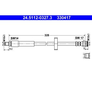 Flexible de frein ATE 24.5112-0327.3
