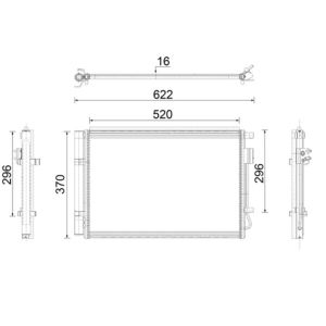 Condenseur (climatisation) MAHLE AC 918 000P