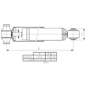 Stoßdämpfer VAN-MAGNUM MONROE V1208