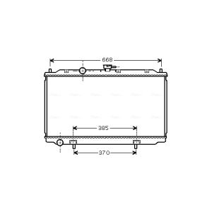 Arrefecedor do motor AVA COOLING DN2224