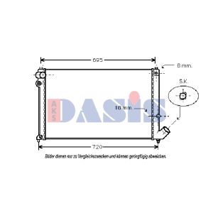 Motorkühler AKS DASIS 161810N