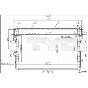 Arrefecedor do motor TYC 715-0006-R