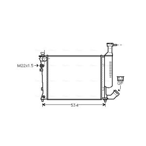 Raffreddatore motore AVA COOLING CN2167