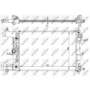 Radiator, motorkoeling NRF 59144