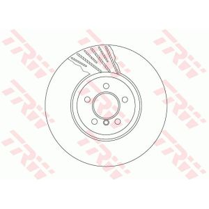 Bremsscheibe TRW DF6614S vorne, belüftet, hochkarbonisiert, 1 Stück