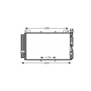 Condensador, sistema de ar condicionado AVA COOLING HYA5220D