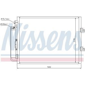 Condensador, aire acondicionado ** FIRST FIT ** NISSENS NIS 940126