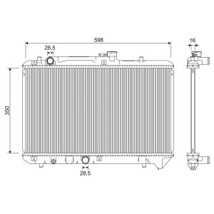 Motorkühler VALEO 701355