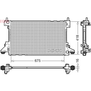 Radiador de motor DENSO DRM20006