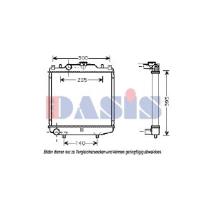 Arrefecedor do motor AKS DASIS 510018N